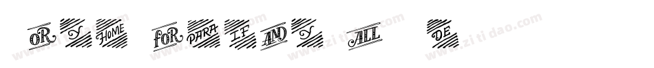 Last Words Thin字体转换